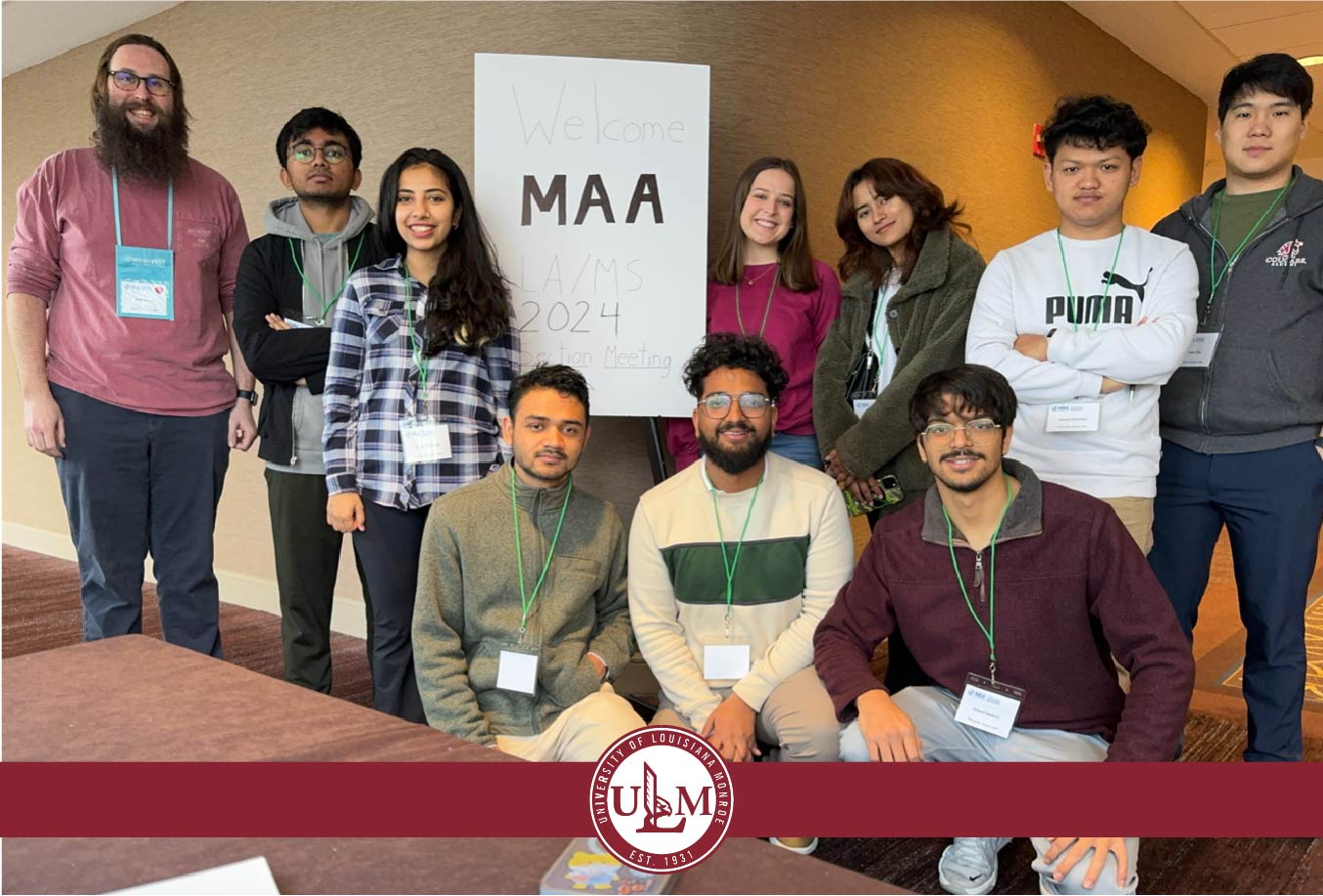 Ƶ Math students attend annual meeting and competition